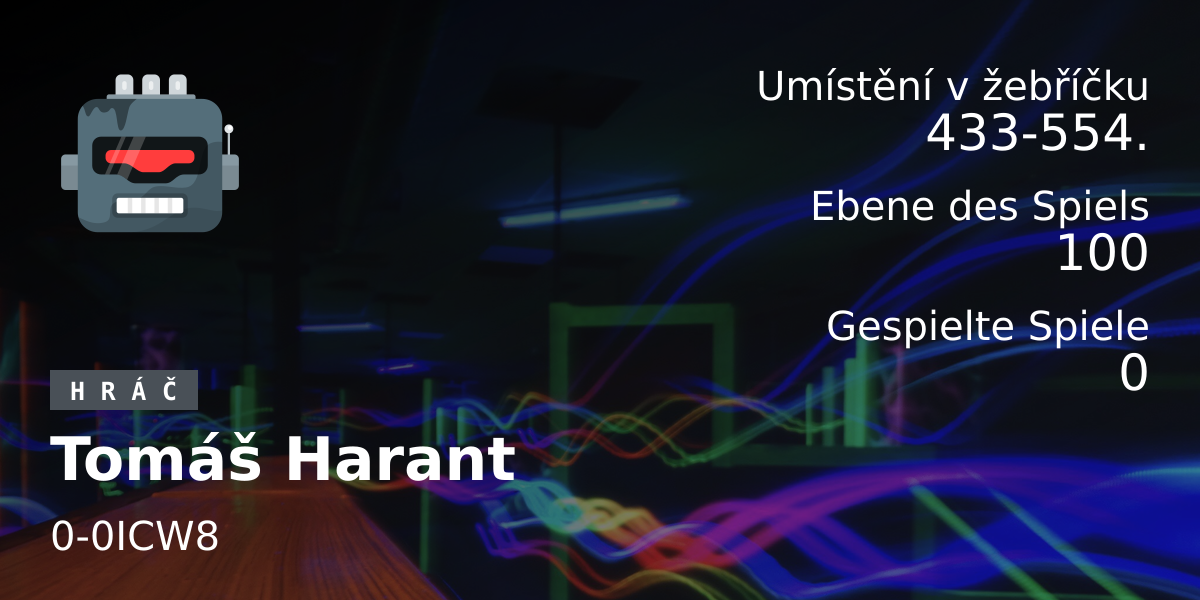 Spieler-Statistiken Tomáš Harant