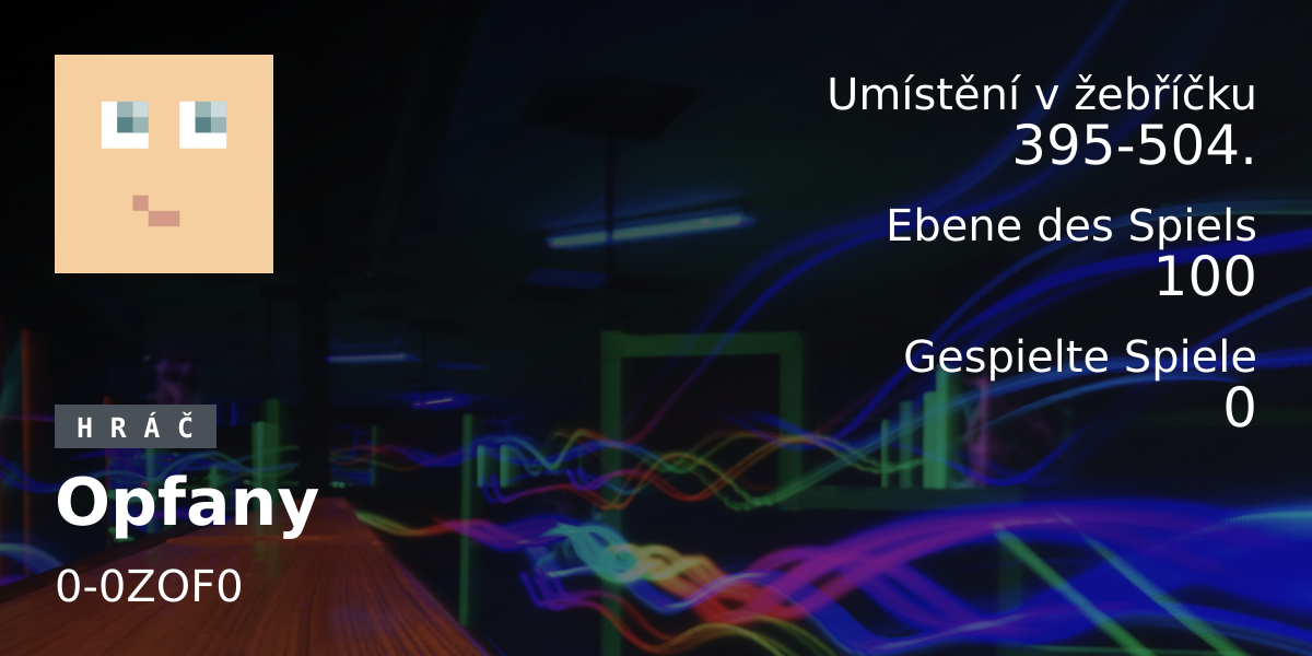 Spieler-Statistiken Opfany