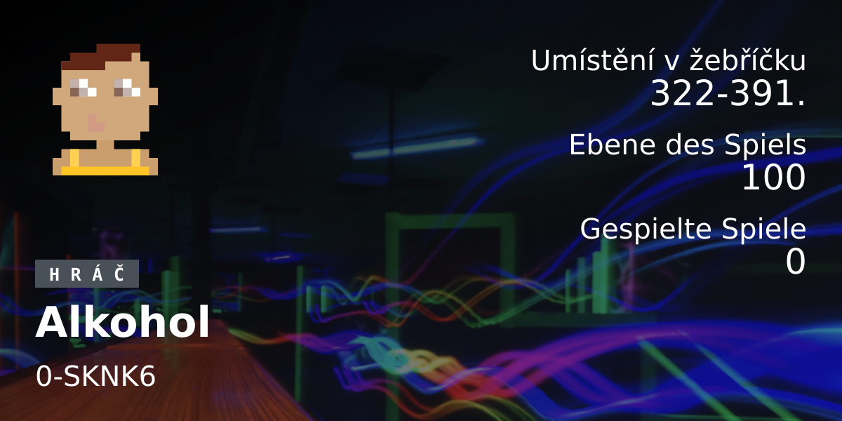 Spieler-Statistiken Alkohol
