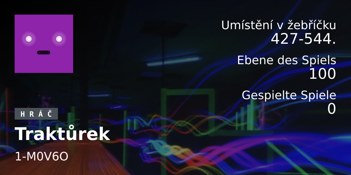 Spieler-Statistiken Traktůrek