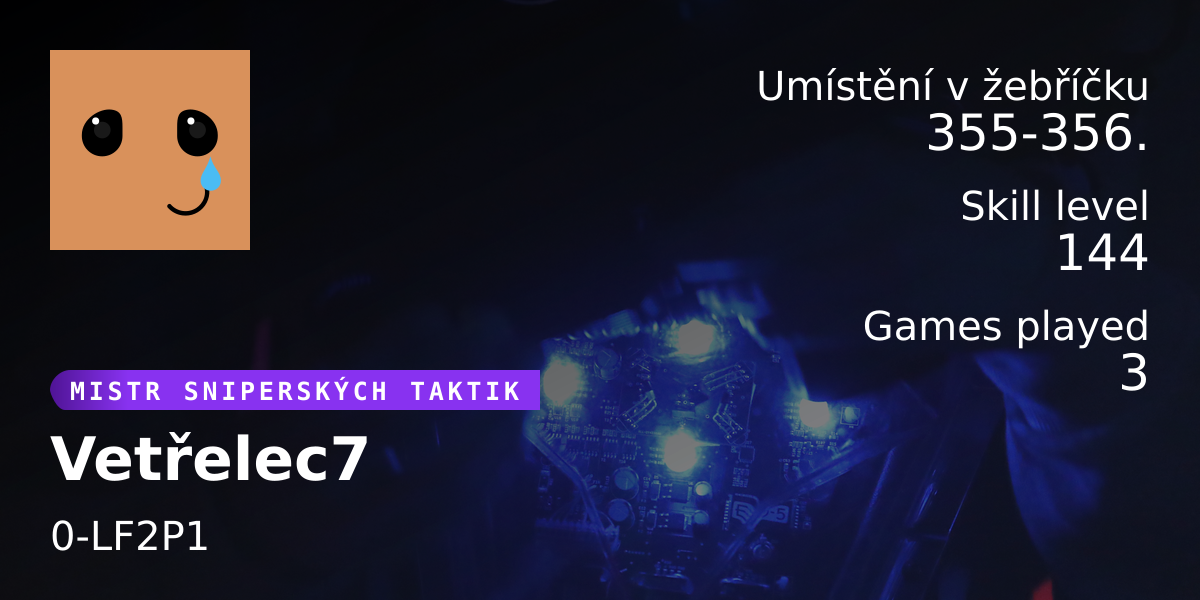 Player Stats Vetřelec7