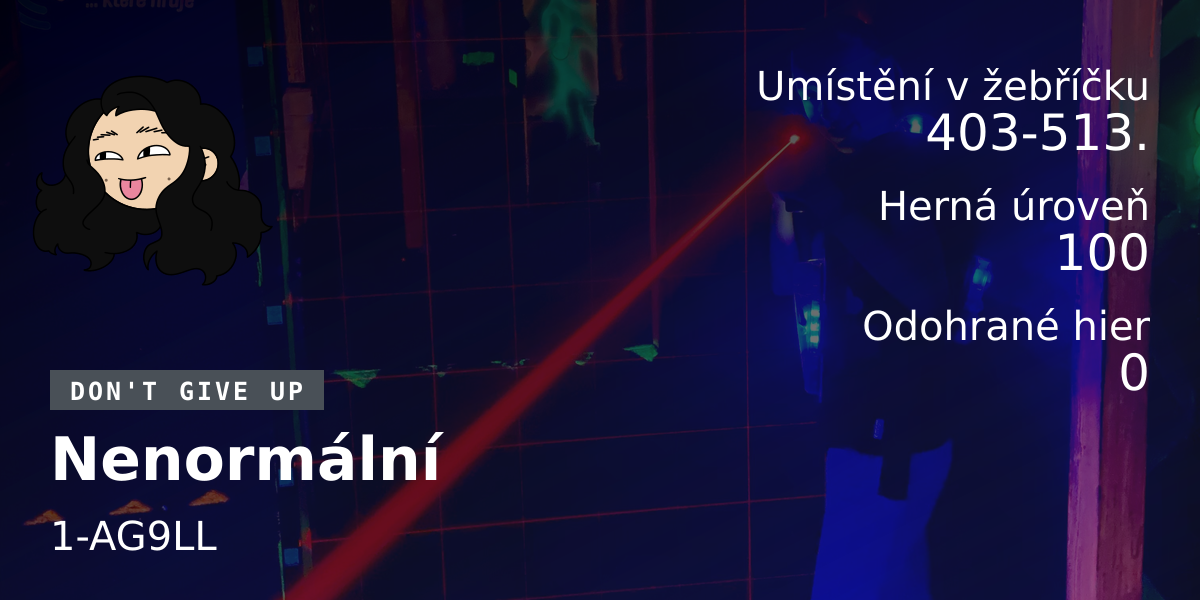 Štatistiky hráča Nenormální 
