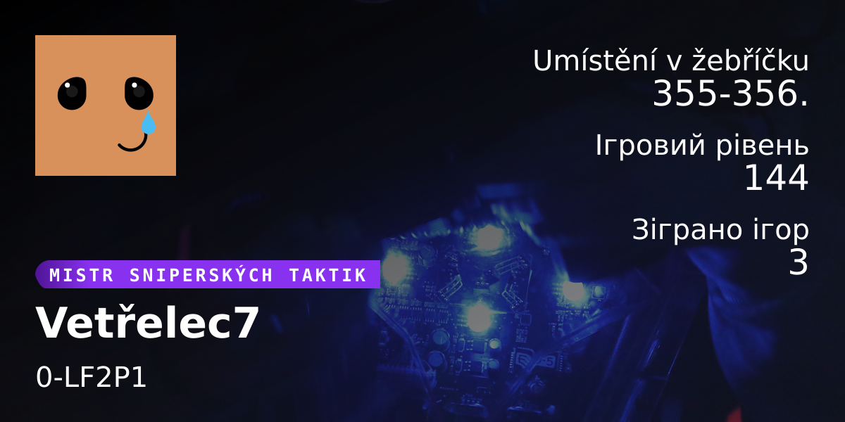 Статистика гравців Vetřelec7