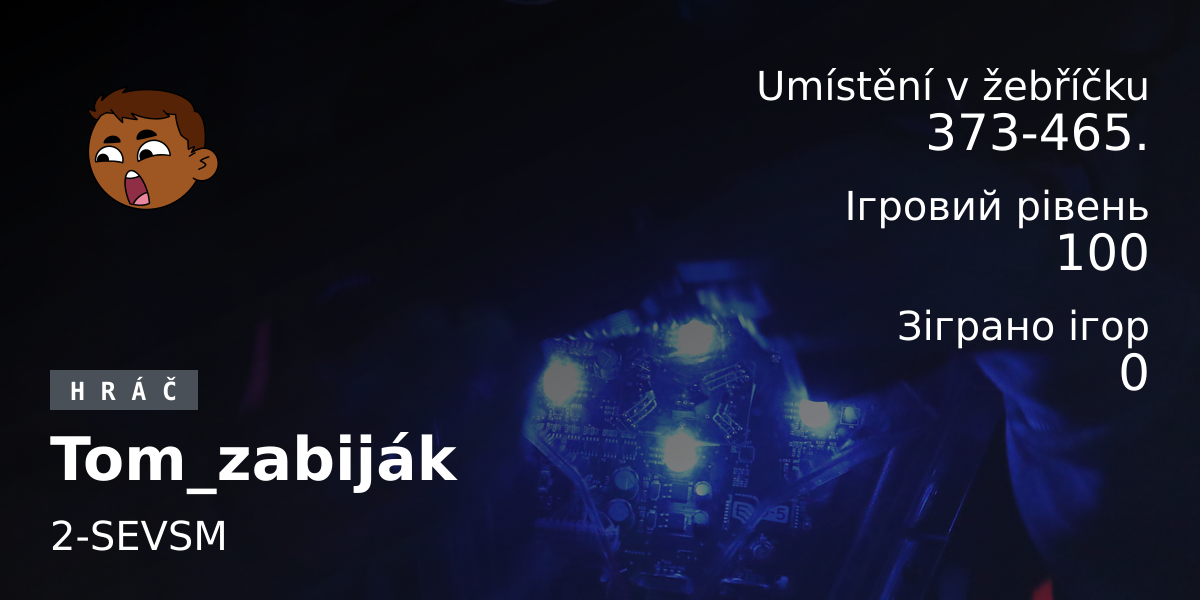 Статистика гравців Tom_zabiják