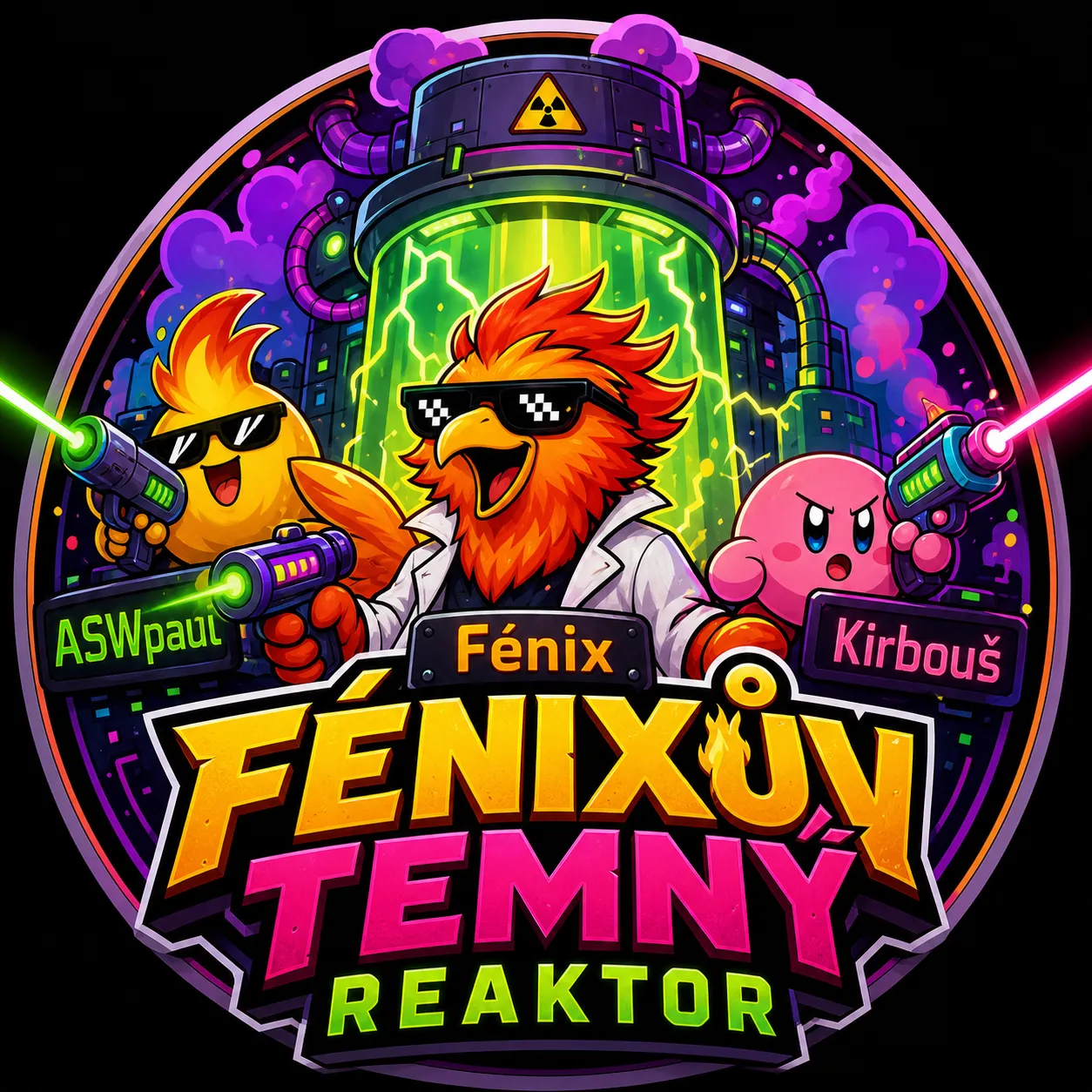 Logo týmu - FÉNIXŮV TEMNÝ REAKTOR