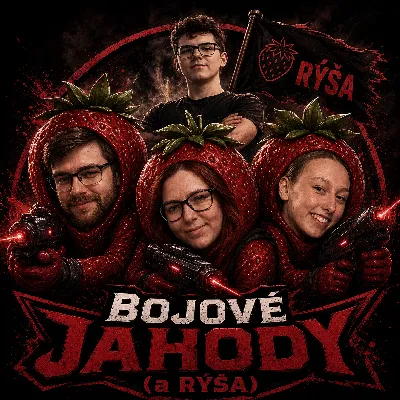 Logo týmu - Bojové jahody (a Rýša)