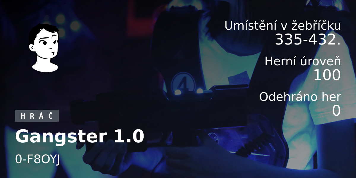 Statistiky hráče Gangster 1.0