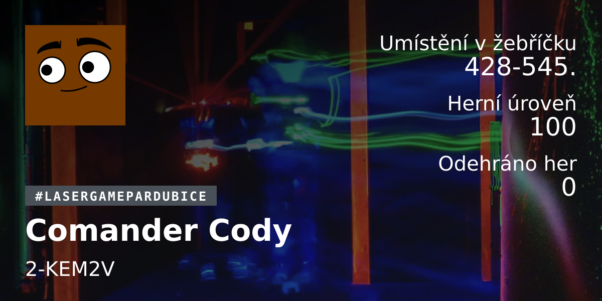 Statistiky hráče Comander Cody