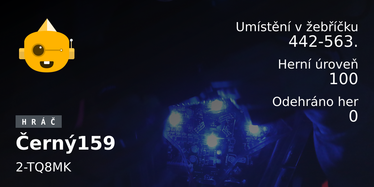 Statistiky hráče Černý159