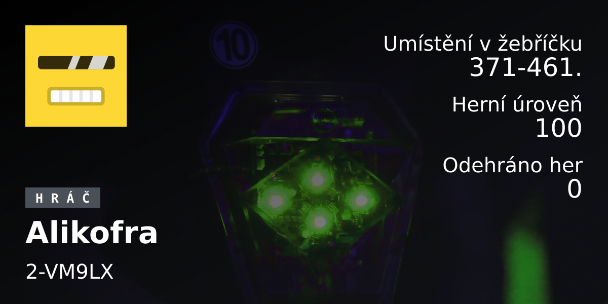 Statistiky hráče Alikofra